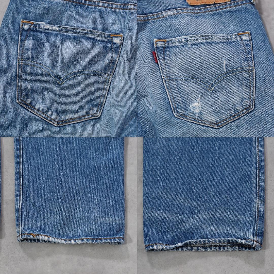 リーバイス501 Levis W33 青 ヒゲ ハチノス 古着 17937 | fuufu