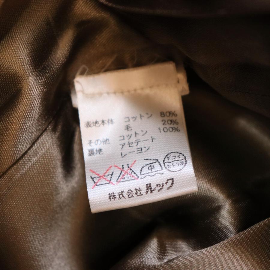 レディース PAUL＆JOE ナポレオンコート S カーキ×ブラック スタンドカラー
