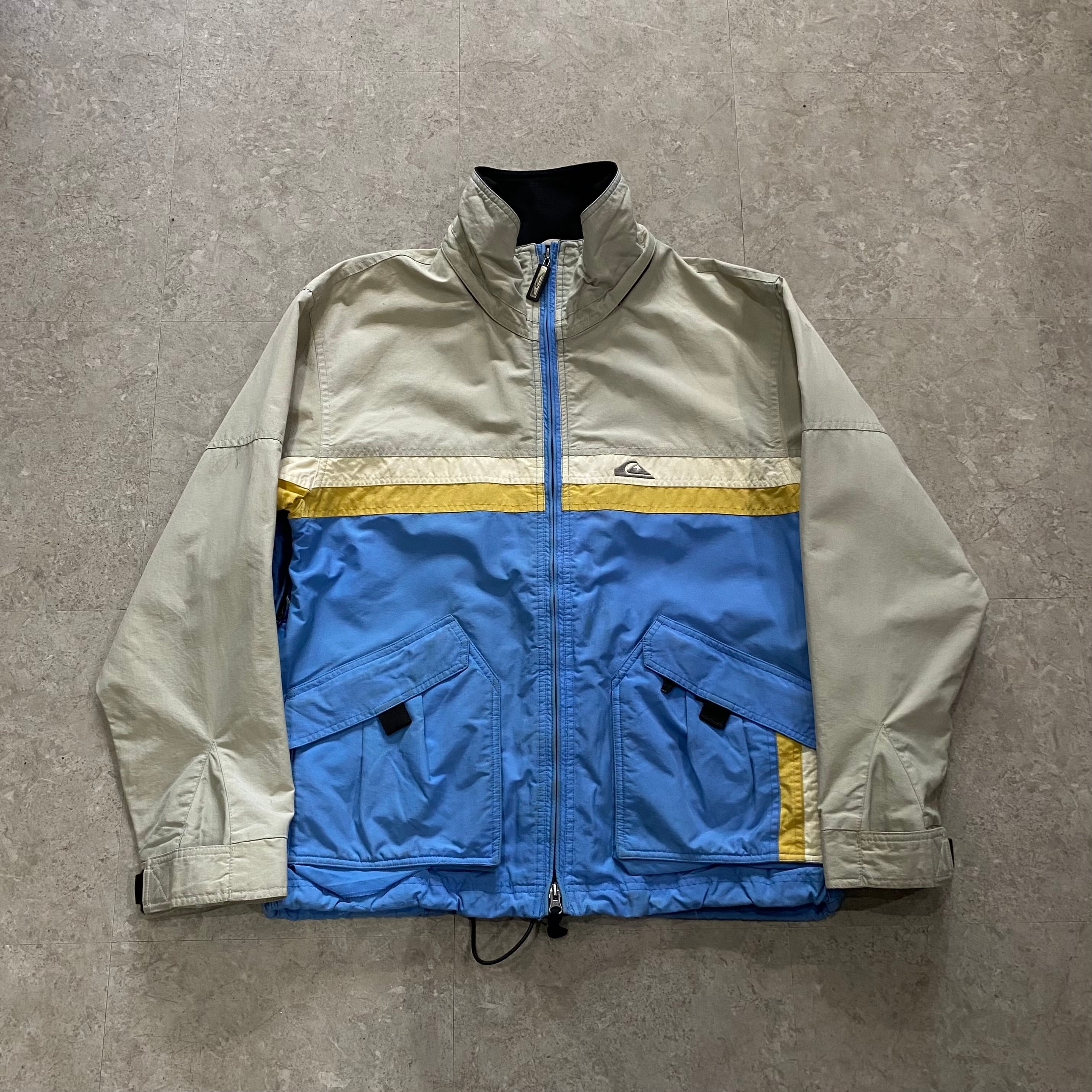 00s QUIKSILVER double zip nylon jacket【仙台店】