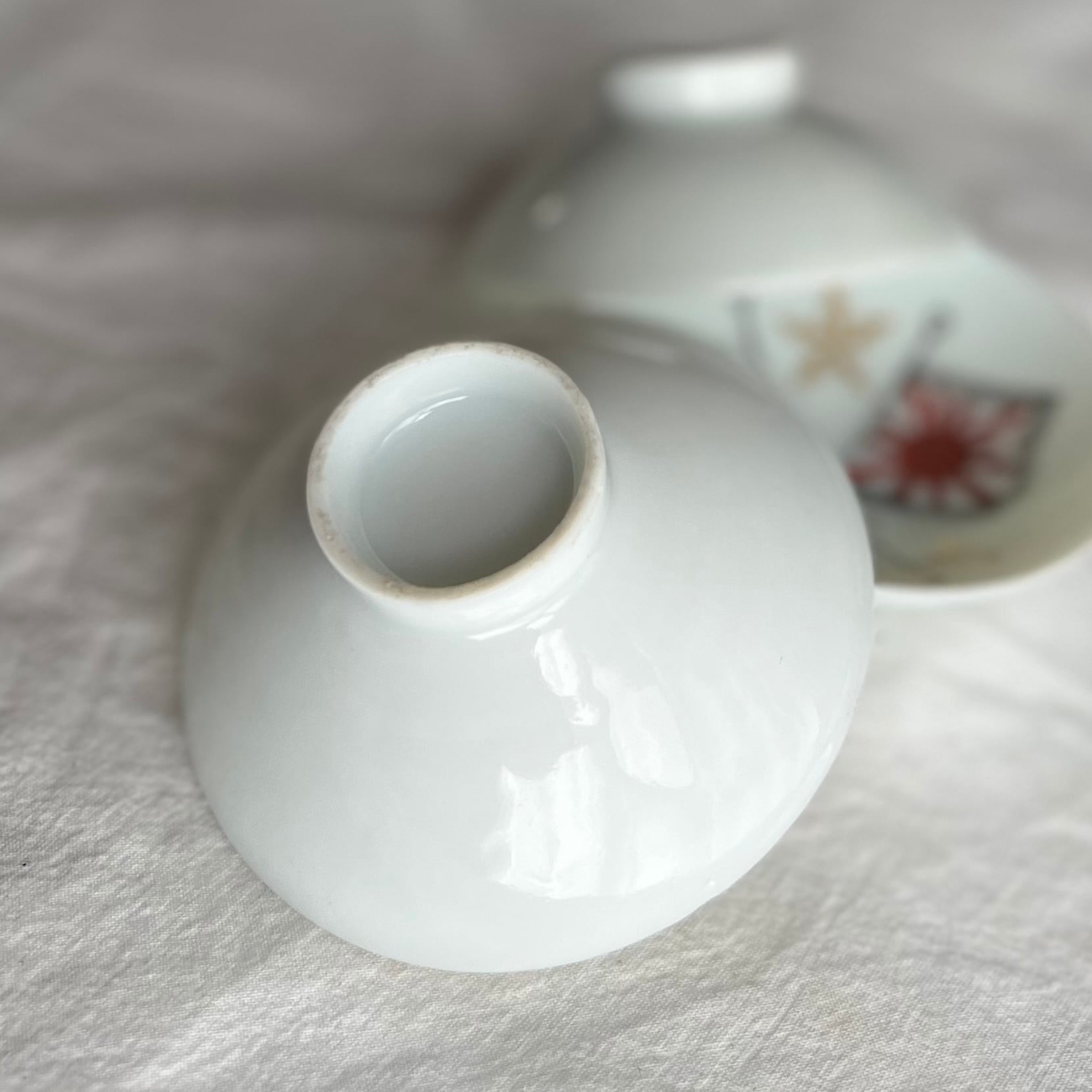 ⭐️ 有田焼 賞美堂 其泉 南蛮手山水 高台 中付揃 5客 ⭐️ 古