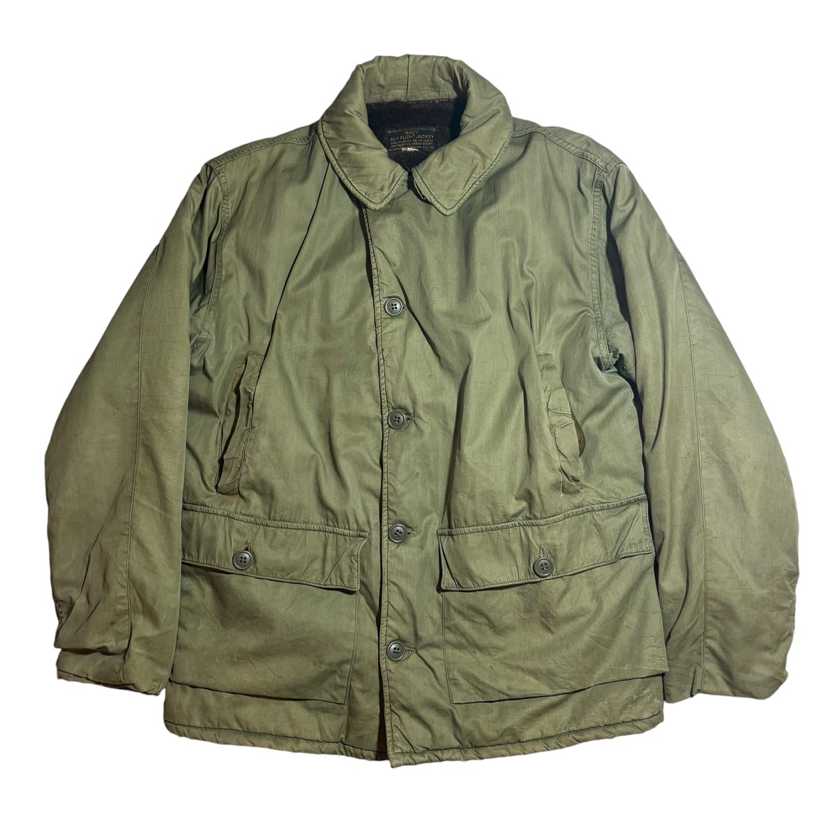 B274】50s US NAVY AL-1 FLIGHT JACKET / 1950年代 アメリカ海軍 AL-1 