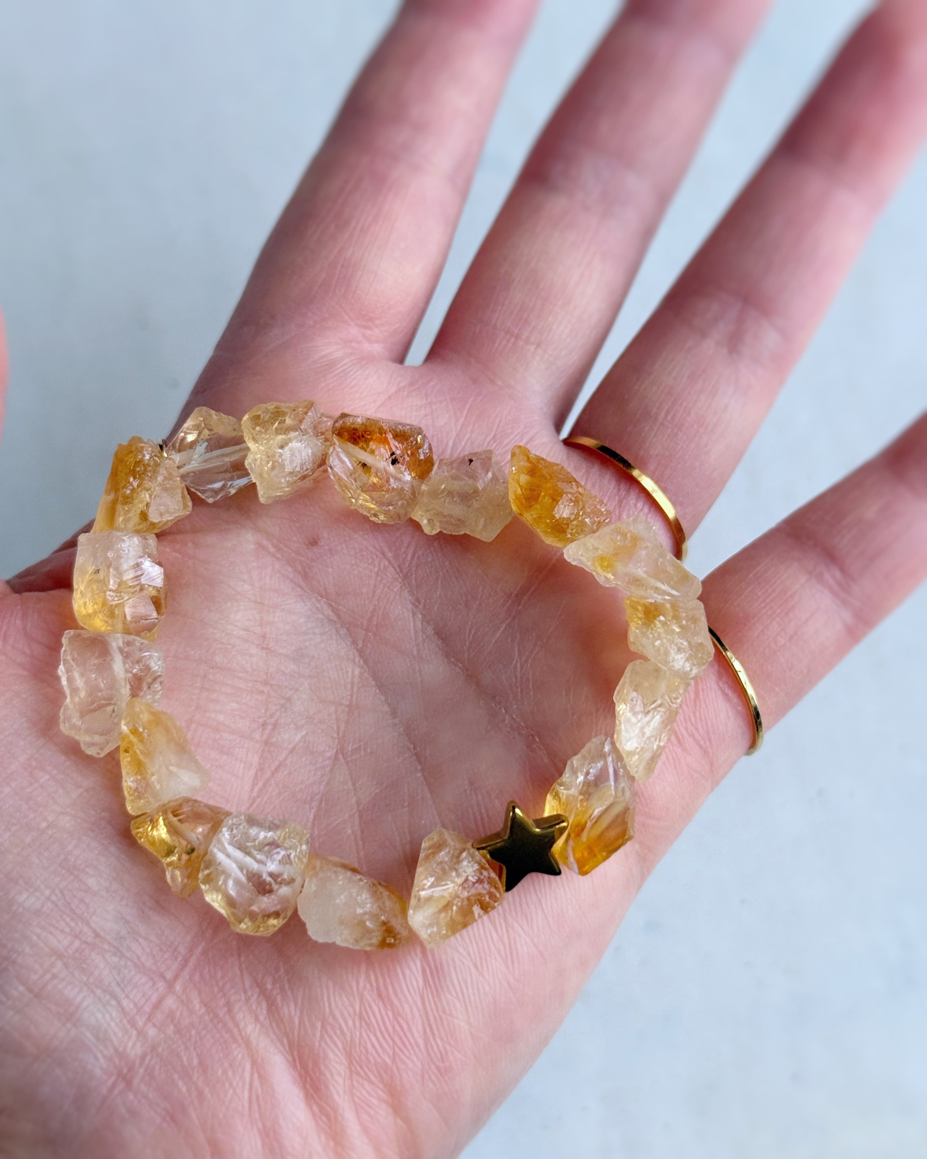 rough rock bracelet(シトリン)