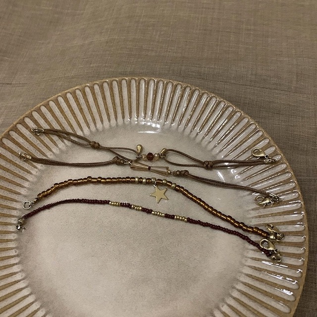 zhajianボヘミアン重ねビーズブレスレット 3s