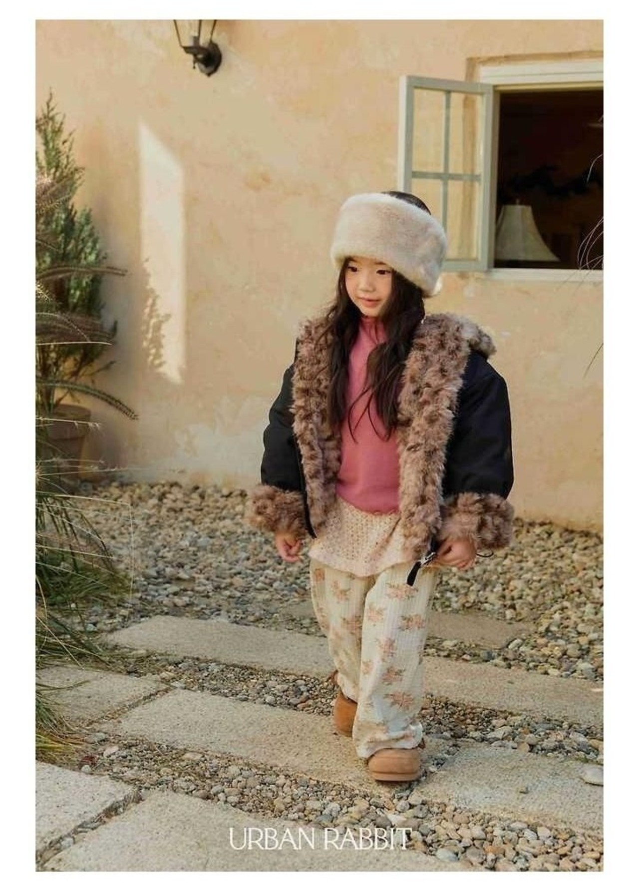 アーバンラビット / URBAN RABBIT / ニットラップ花柄パンツ / 韓国子供服 / キッズ / 26winter〖取寄〗*XS~XL*