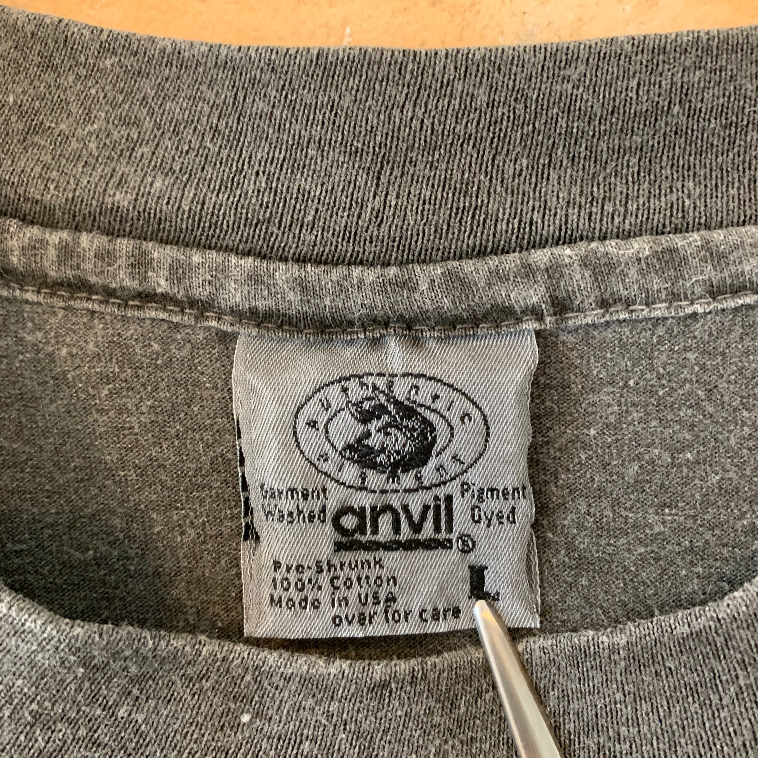 anvil】90s ビンテージ 色褪せ 味わい 刺繍タグ Tシャツ USA古着 ...