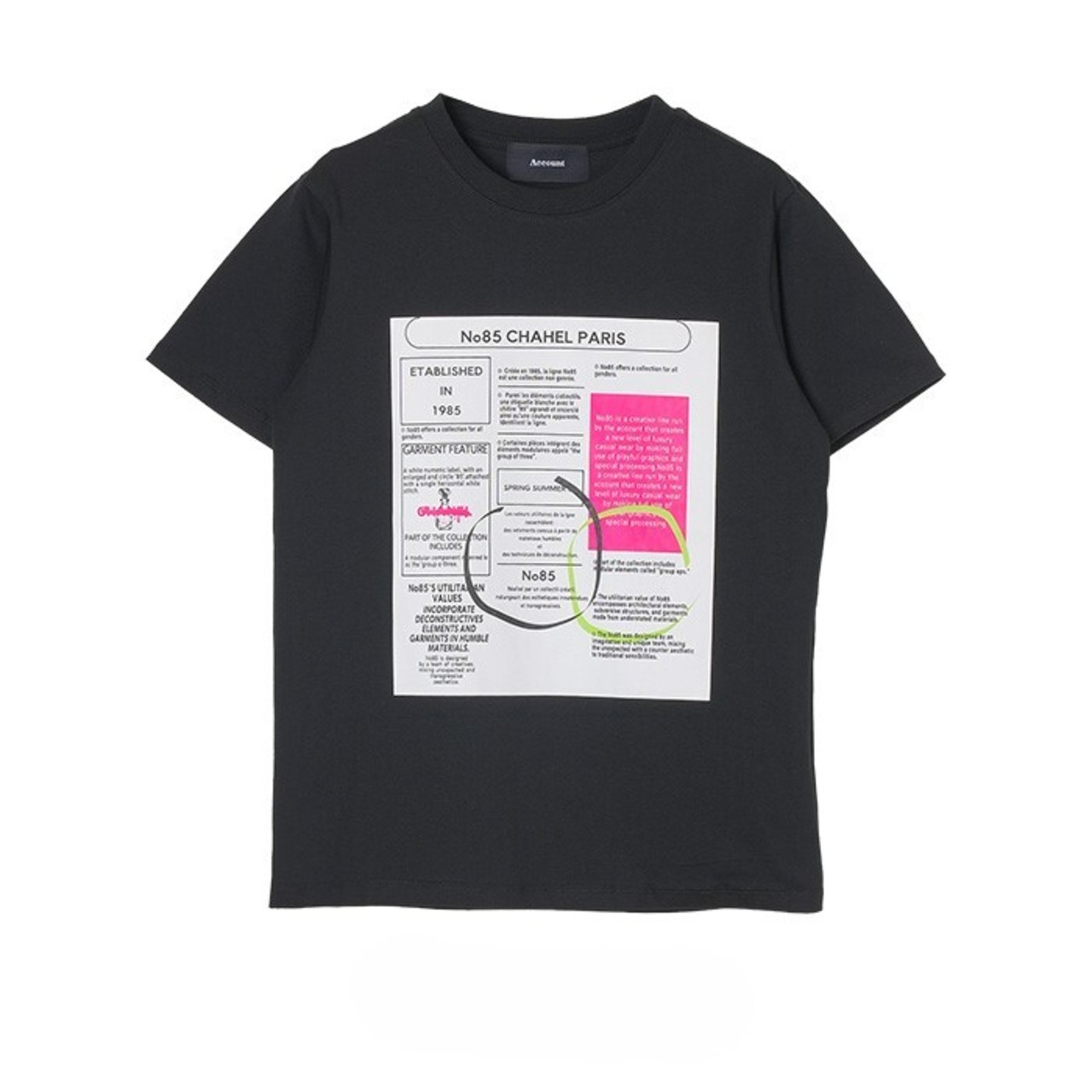 MAA108TEA レシートパフュームTシャツ_22-4368T