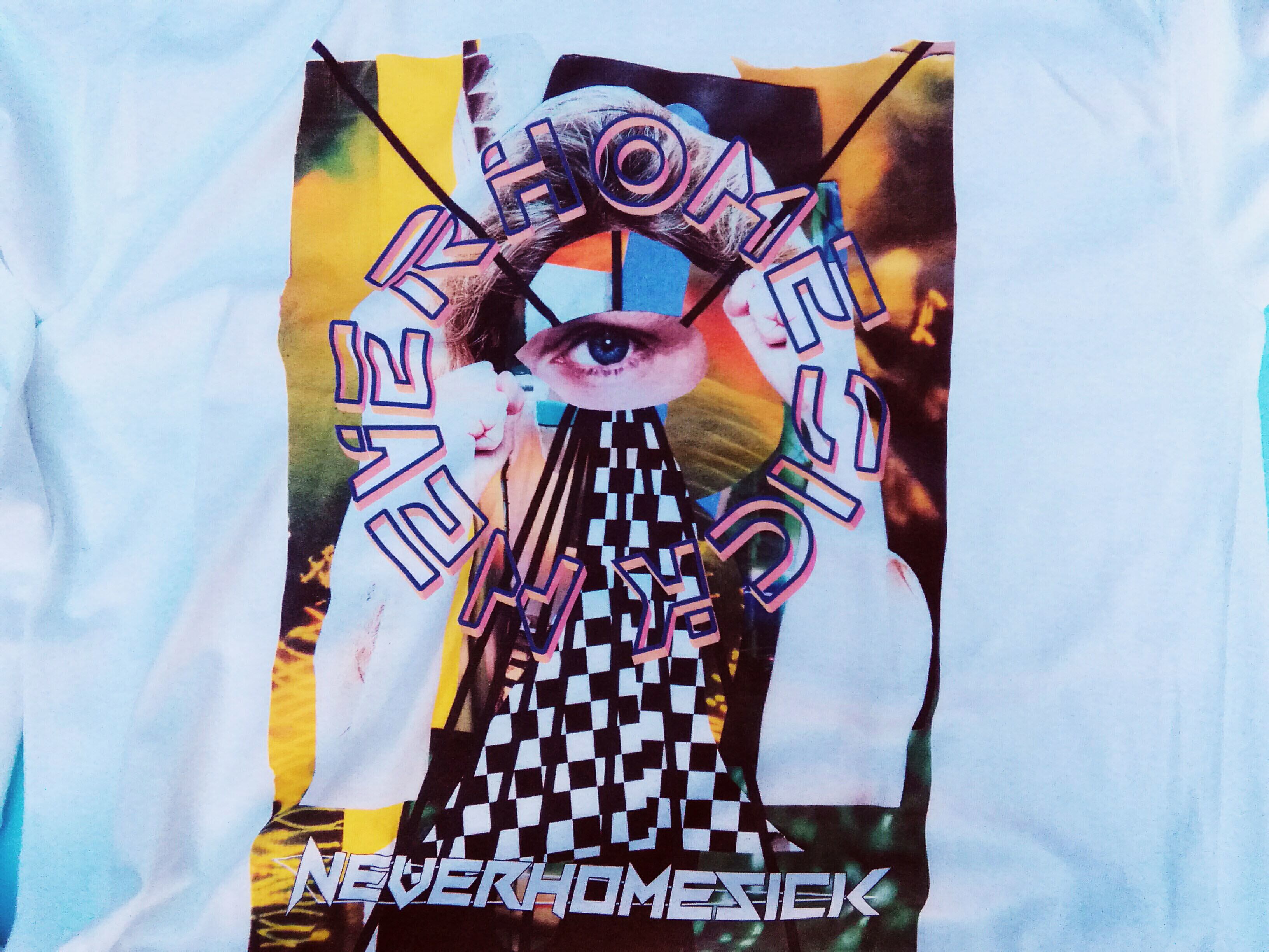 NEVERHOMESICK× PRANK Weird Store "count" Long Sleeve TEE WHITE