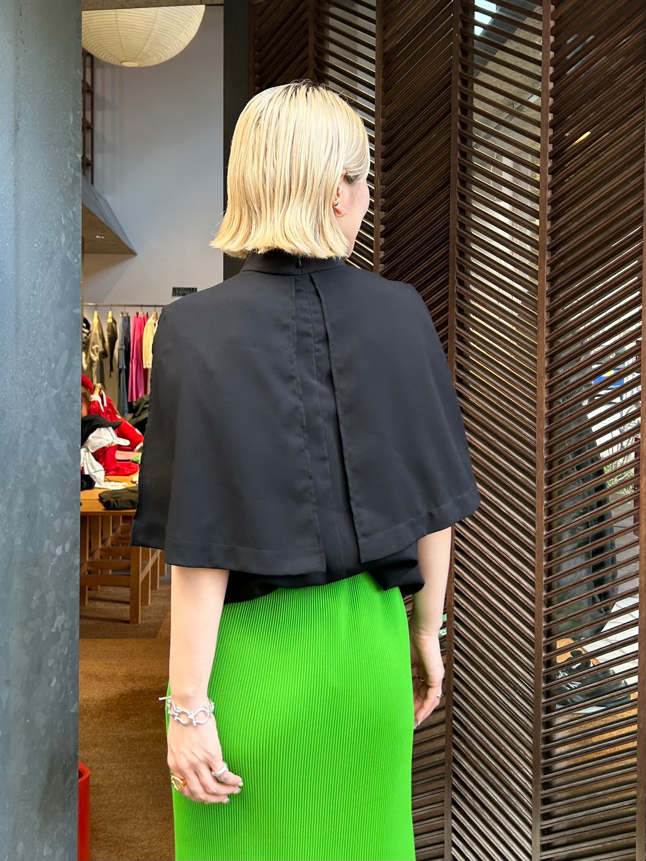 24AW】ENFOLD エンフォルド / STAND-NECK HIDDEN-ARM TANK-TOP | TRENT  