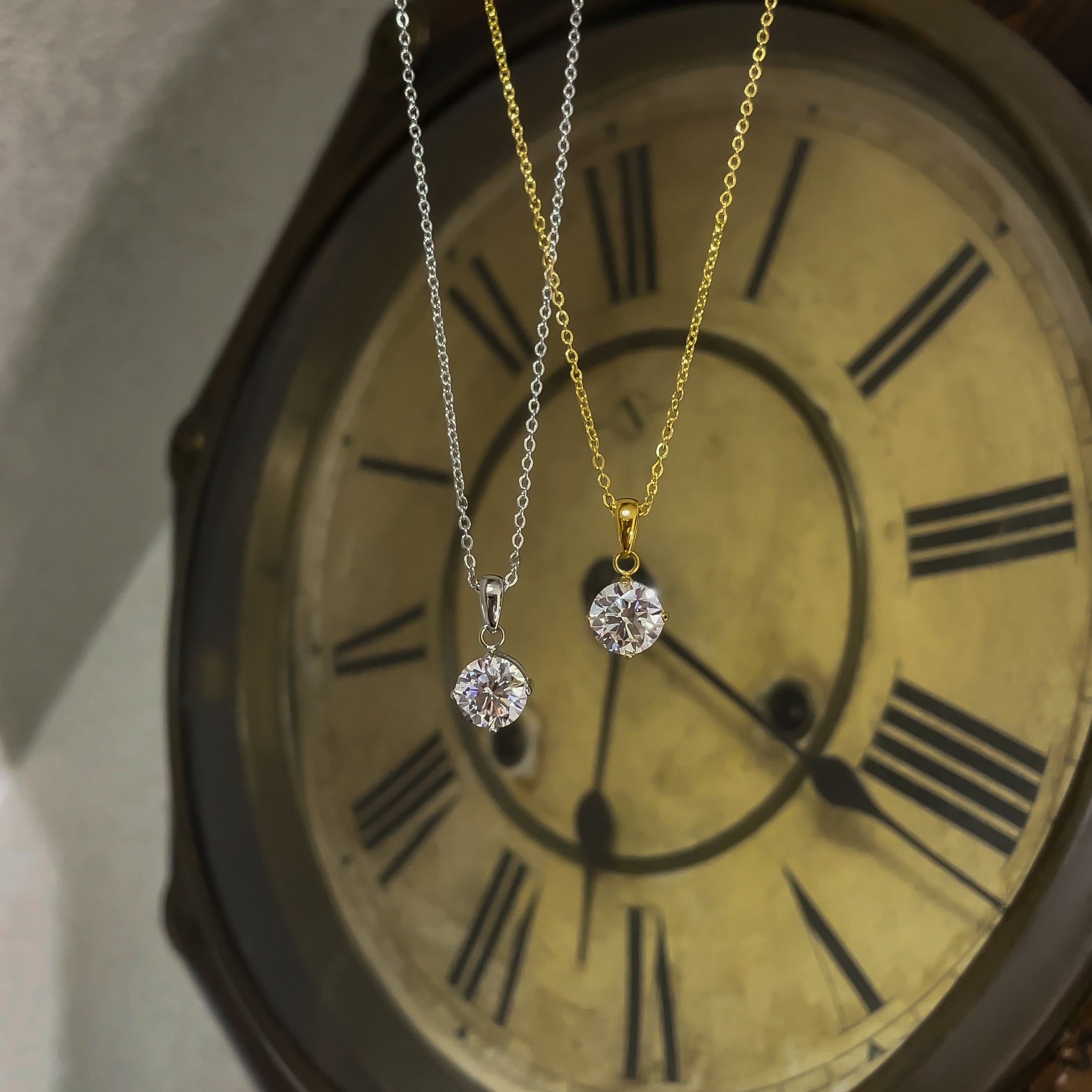 316L zirconia diamond necklace【5A等級】 | ✯Lucliss Jewelry✯