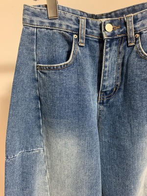 barrel leg denim