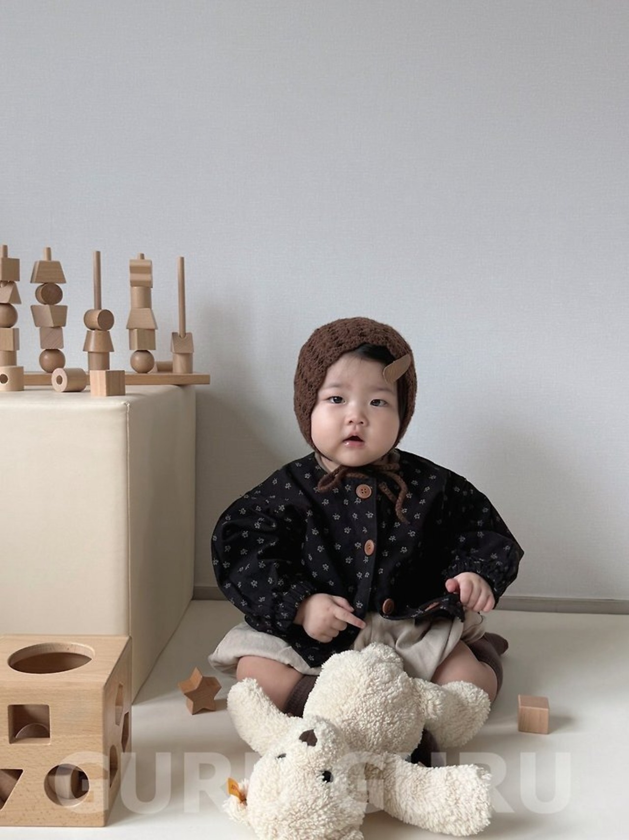 韓国子供服 / 26Autumn / 〖取寄〗guruguru / バルーンジャケット / ベビー服 *1号~3号*