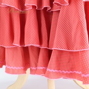 フラメンコ 衣装 SONIA JOHNES ソニアジョーンズ ツーピース セットアップ 上下セット ピンク系 レッド系 グリーン系 ピンク ボランテ フリル ダンス パーティ 発表会 レディース 踊り ダンス 舞台 ステージ 舞台衣装 コスチューム かわいい エレガント