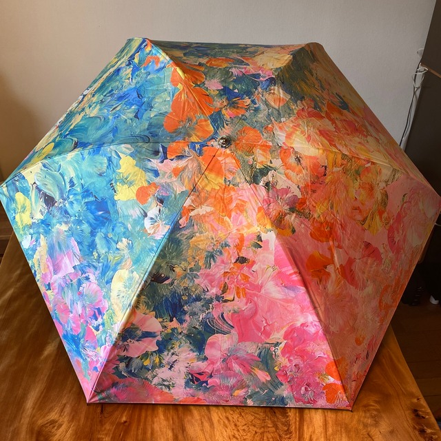 【在庫限り（残1本）・製造終了】《折りたたみ傘》花泉 -Full Bloom - / Soul Design ART®︎オリジナル傘（遮光/UV/遮熱）