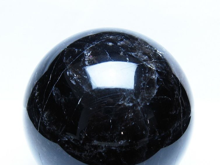 2.1Kg モリオン 黒水晶 丸玉 120mm スフィア 一点物 161-957 | 天然石