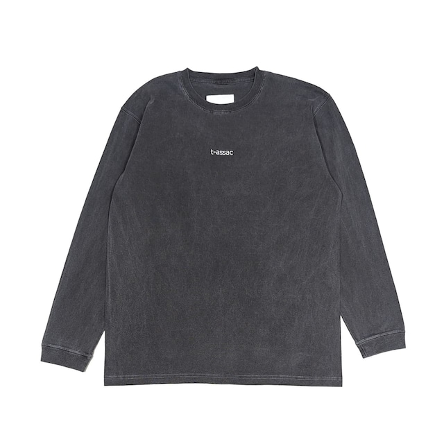 LONG SLEEVE T-SHIRT<PIGMENT DYE 03> / BLACK