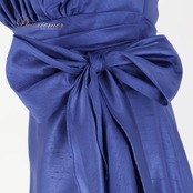 パーティドレス AIMER エメ ワンピース ドレス 日本製 ネイビー ブルー 青 無地 演奏会 パーティ 発表会 フォーマル ロングドレス リボン 綺麗 ブルー系 ネイビー系 演奏会用 ドレス レディース 結婚式 ドレスドレス シンプルエレガンス おしゃれ サイズ9号