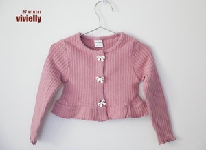 vivielly［取寄］roa rib cardigan 26winter