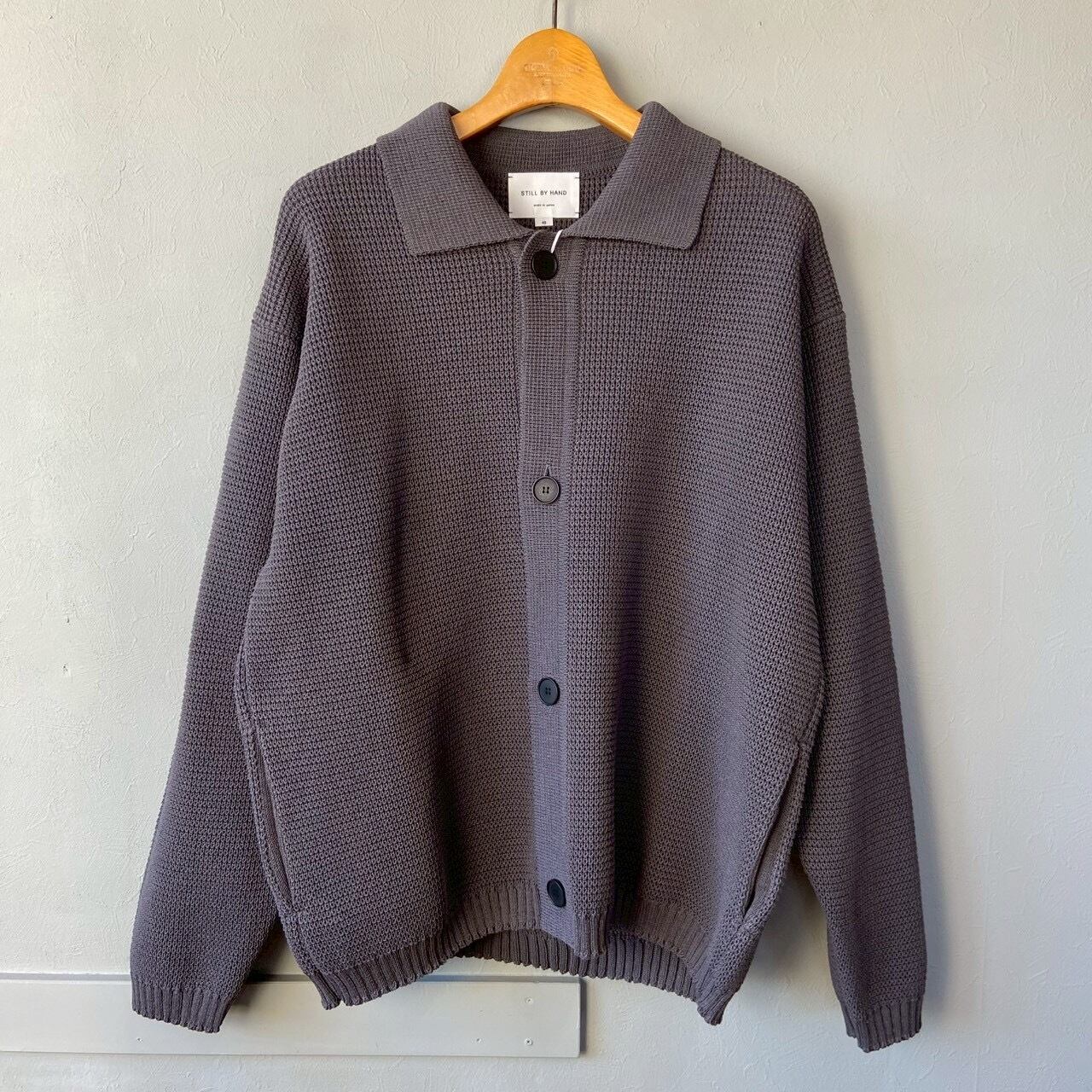 STILL BY HAND ブラウンカーディガン48　日本製　スティルバイハンド STILL BY HAND スティルバイハンド ニットブルゾン / カーディガン