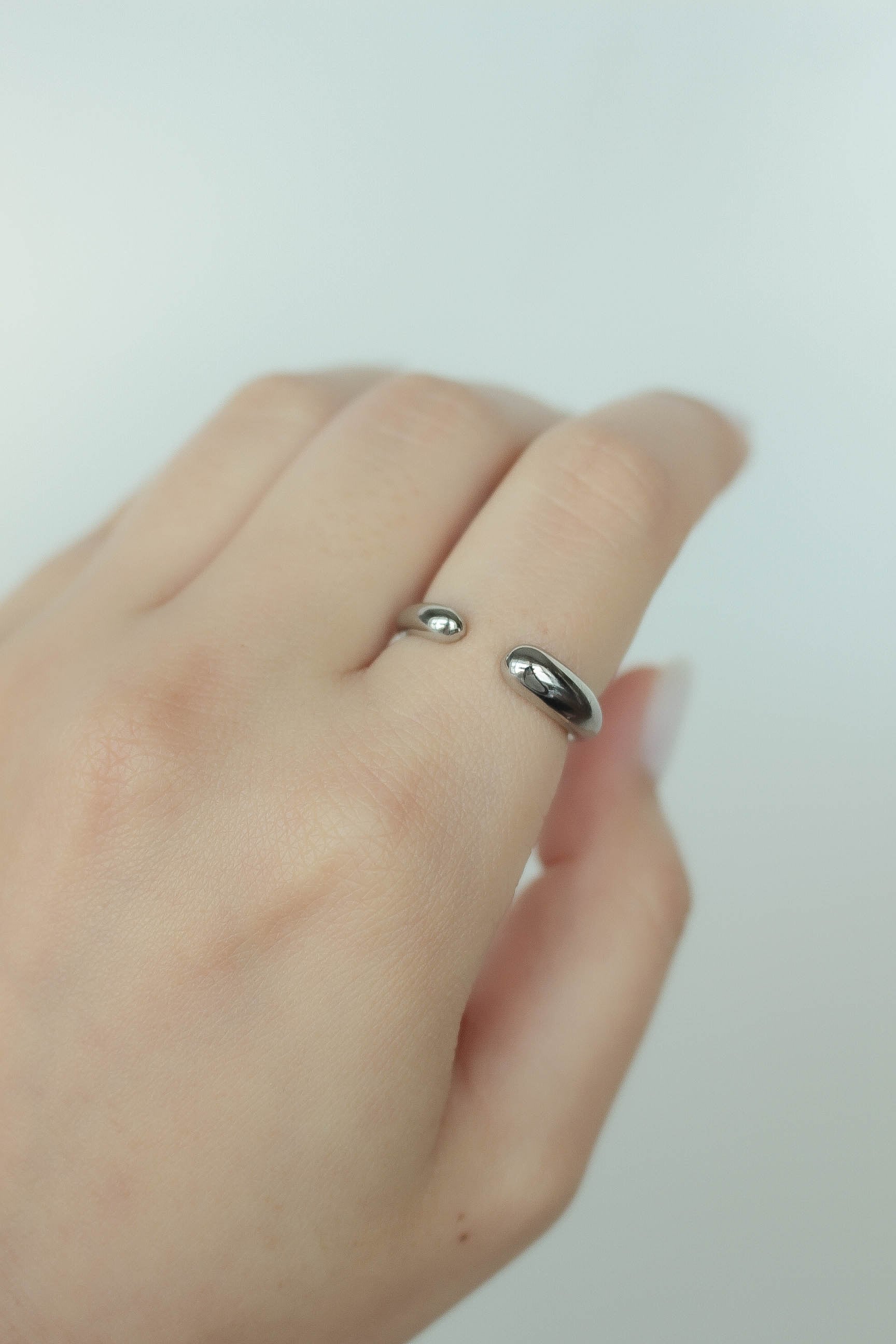 Open Drop Ring | ebine(エビネ)|金属アレルギー対応アクセサリー