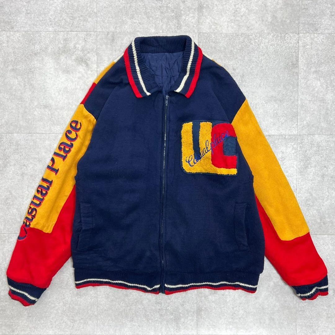 steven land coogi風 3Dニット USA製 90's COOGI 3D Knit Sweater S