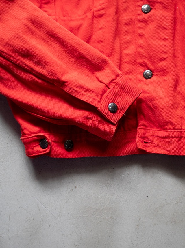 unknown used Watermelon red denim jacket