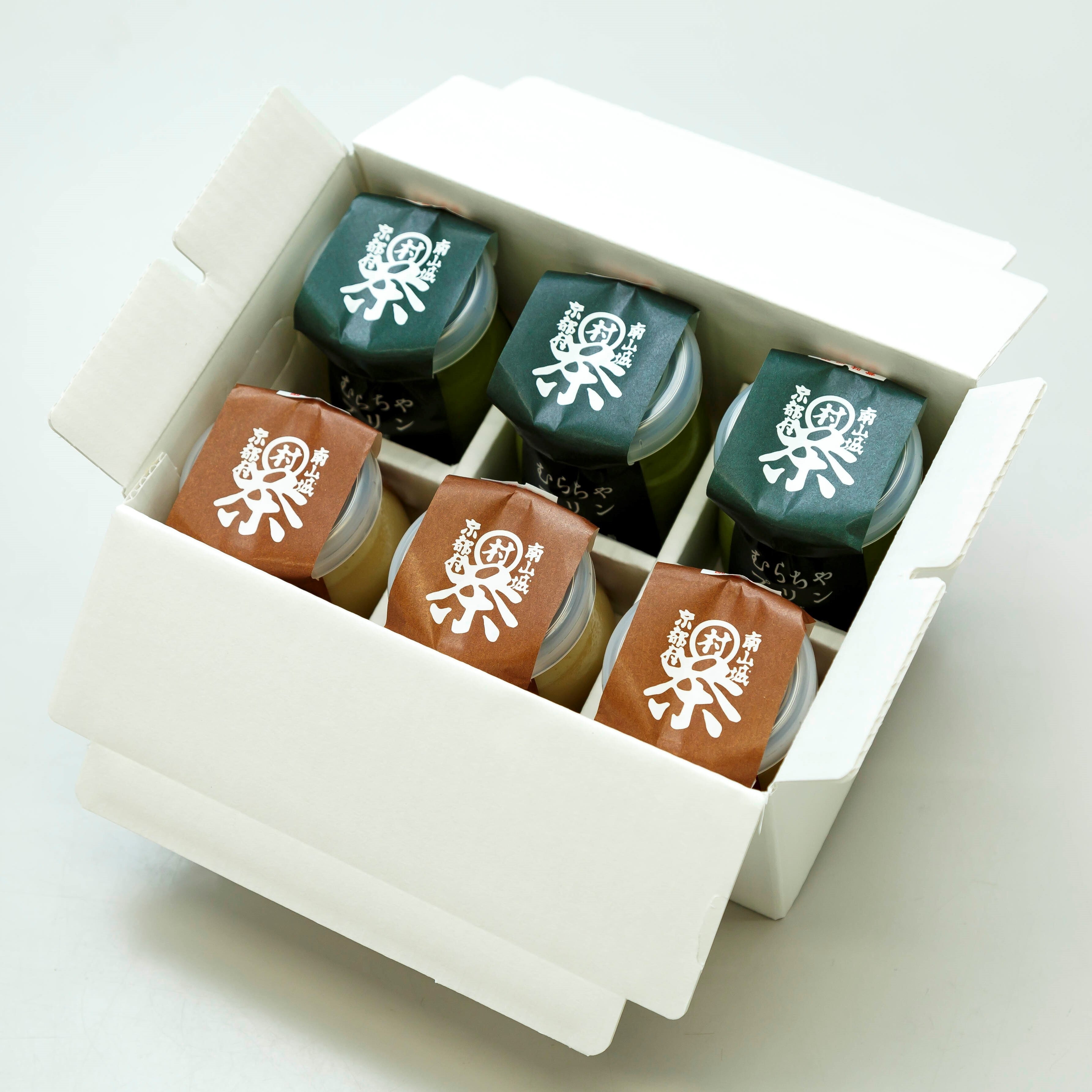 順次発送】2つの味が味わえるむらちゃプリンセット（抹茶3個・ほうじ茶