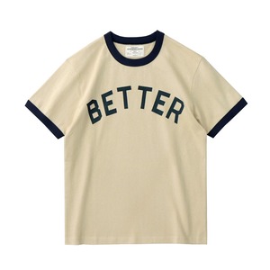 BETTER crew neck border tee 3colors 00159