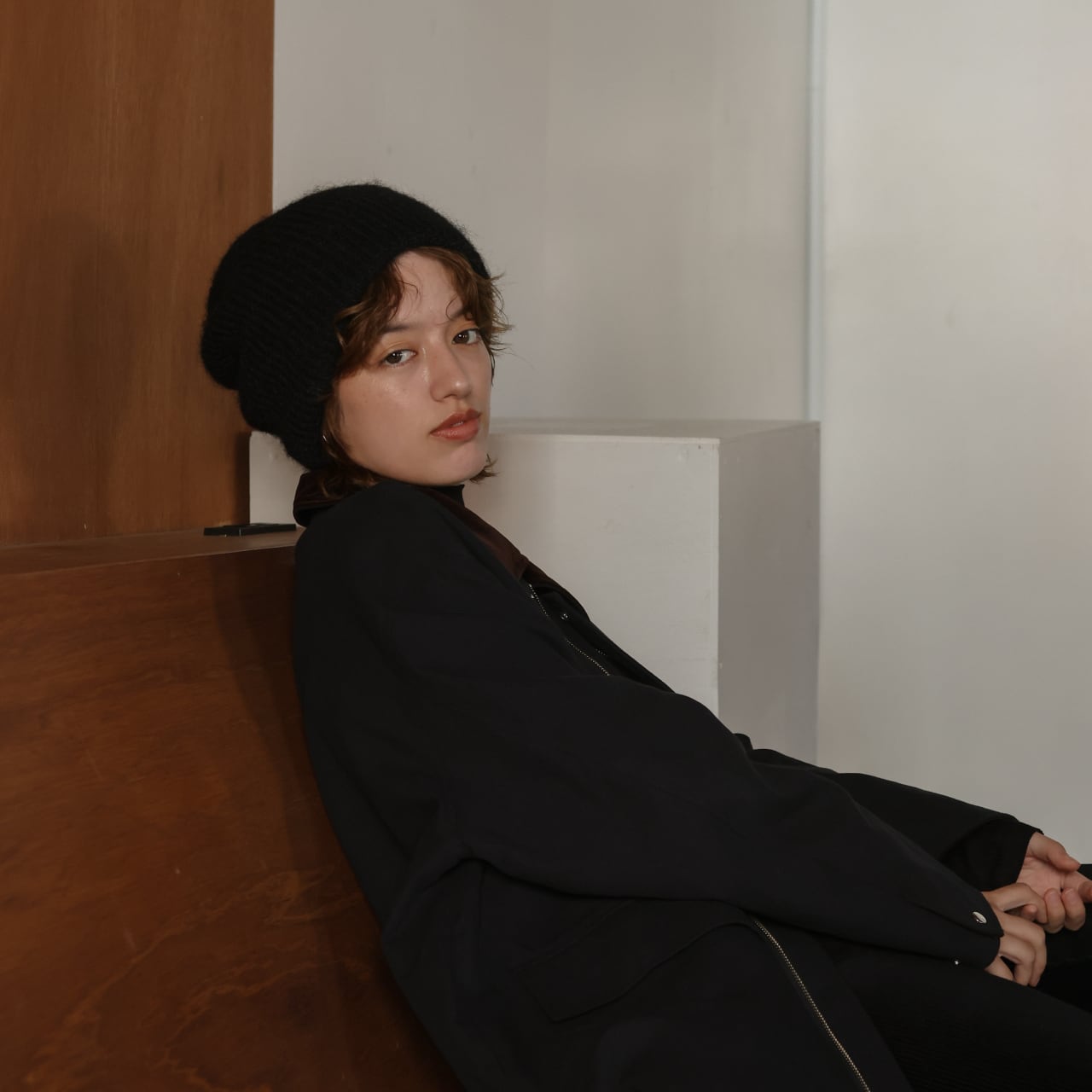 loose fit beanie / black | CALME /カルム -Lifestyle Shop-