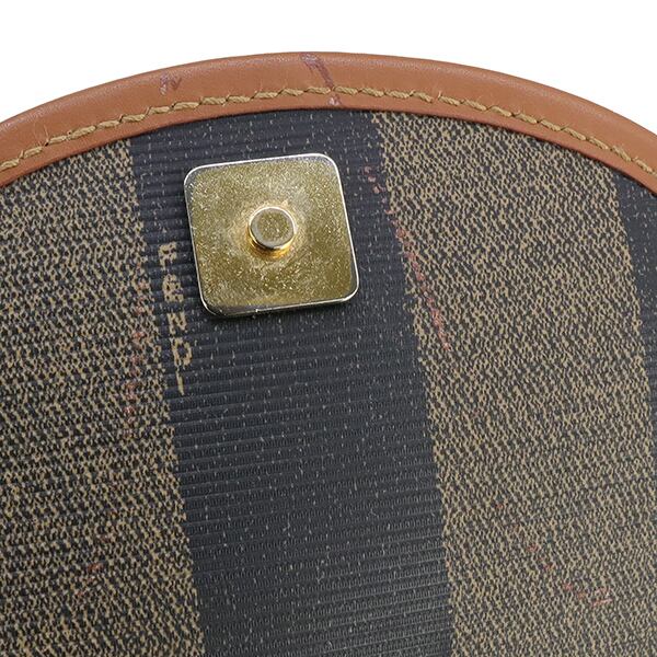 FENDI ペカン リュック FFロゴ PVC レザー ブラウン Vintage FENDI