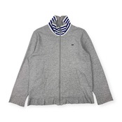 LACOSTE ラコステ ハイネック フルジップ ジャンパー 4/ライトグレー メンズ
