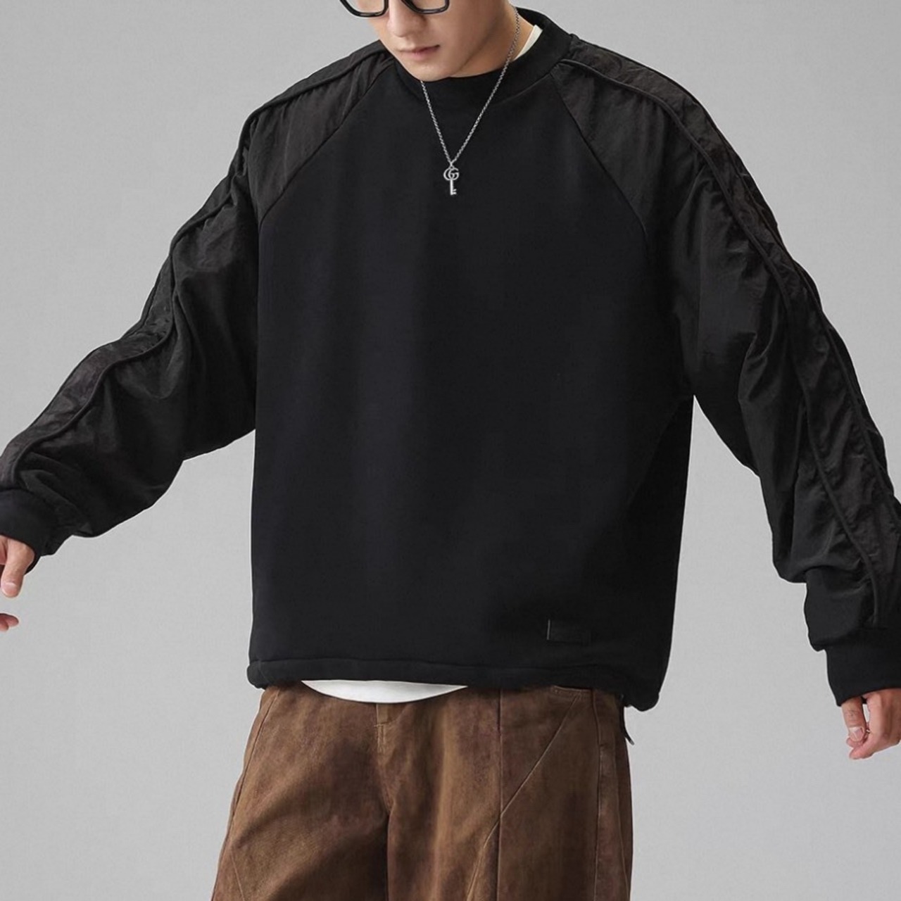 Switch sleeve raglan sweat 1239 - 1