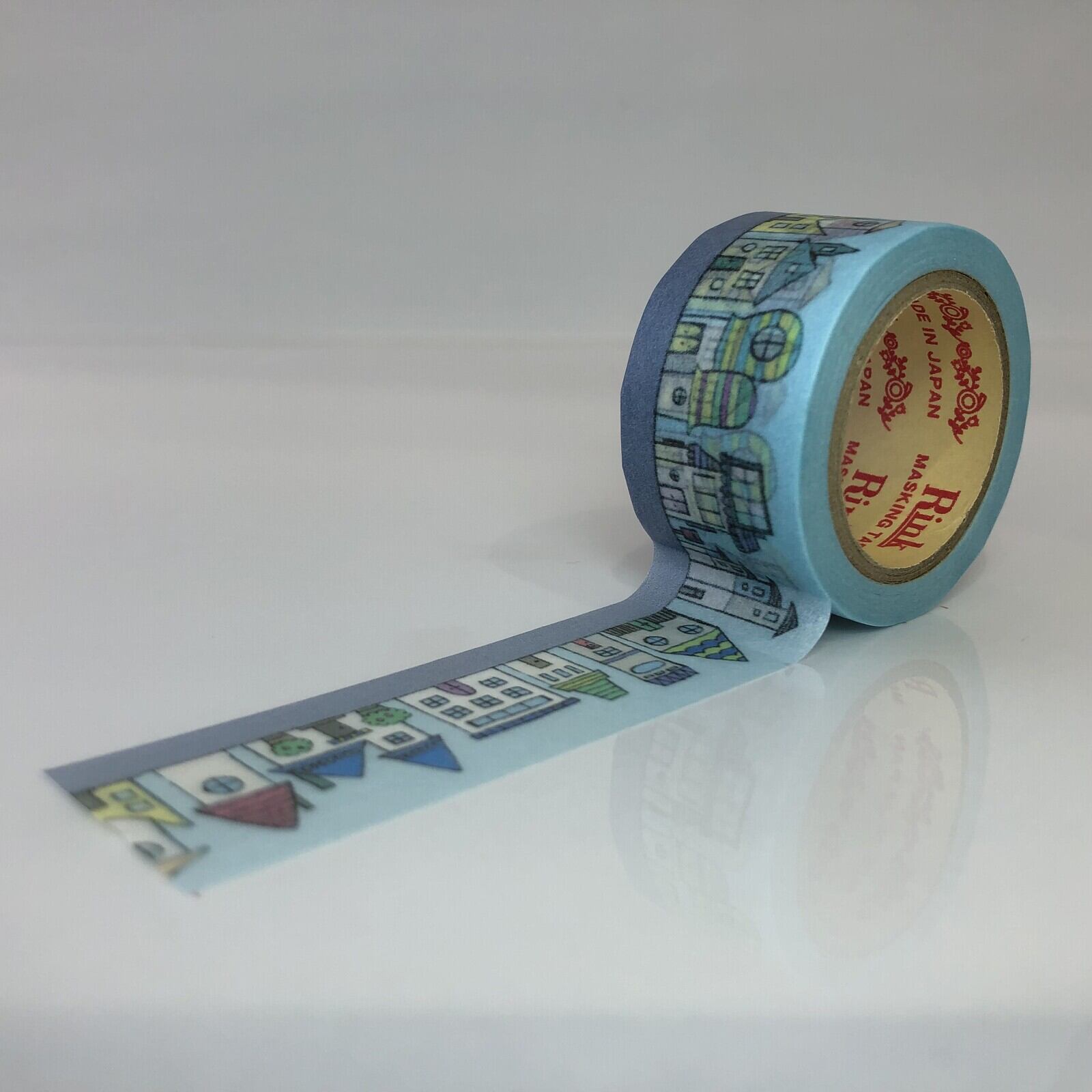 【現品限り】東京デザイナー学院×Rink なつかしきあの街・昼 25mmマステ RI04