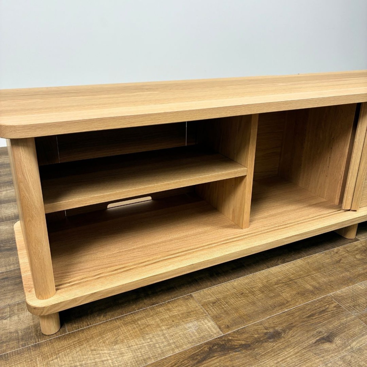 KARIMOKU NEW STANDARD PROP TV-board カリモクニュースタンダード プロップ テレビボード テレビ台 ローボード デザイナーズ家具 ナチュラル オーク【中古】【YDサイズ】