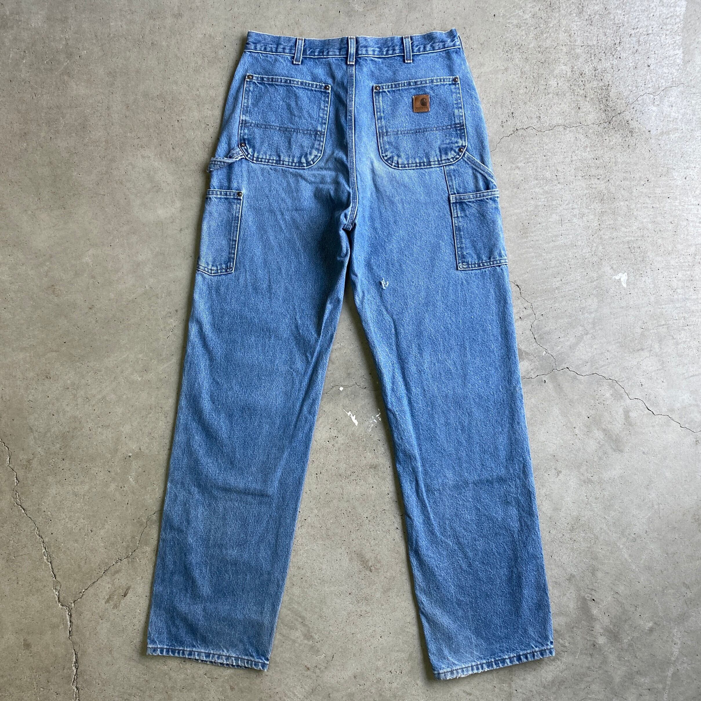 カーハートUSA ダンガリーフィット ダブルニー ペインターパンツ ビンテージ Carhartt カーハート ダブルニー デニム ペインターパンツ メンズW34