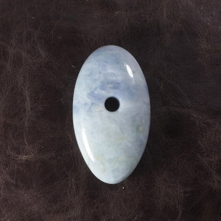 糸魚川翡翠 大珠 青海ラベンダー 55mm Lavender jadeite Taishu
