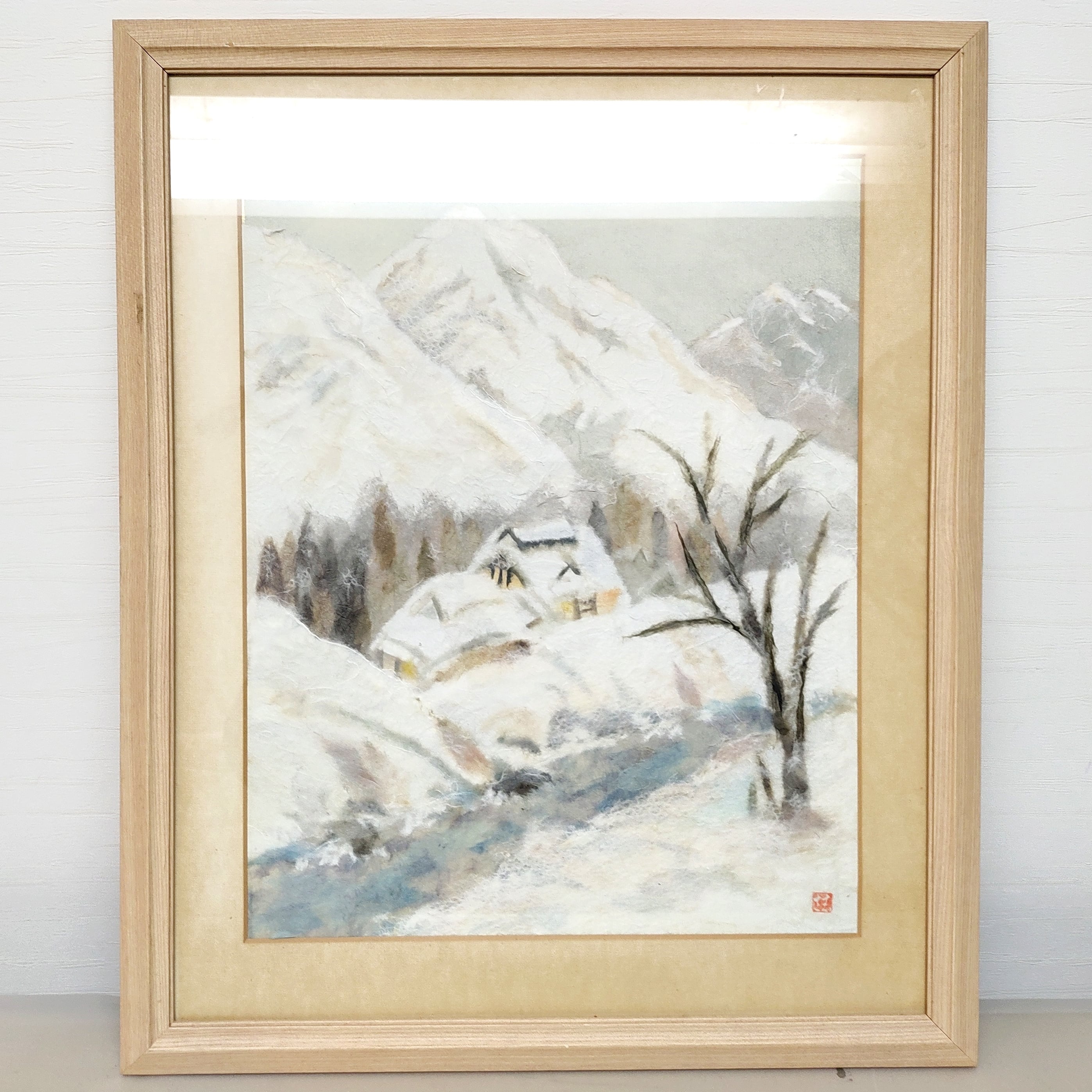 ちぎり絵・額縁・壁飾り・No.230316-18・梱包サイズ140 ちぎり絵・額縁・壁飾り・No.230316-18・梱包サイズ140