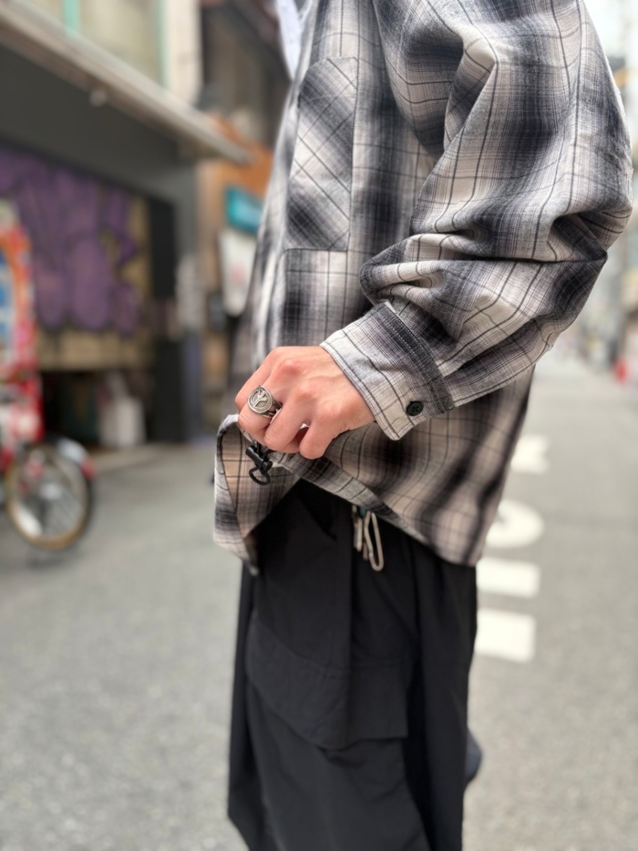 GENIUS CRAft / OMBRE CHECK SHIRT L/S / オンブレーチェックシャツ / ワイドシルェット / ボックスシルエット - 11