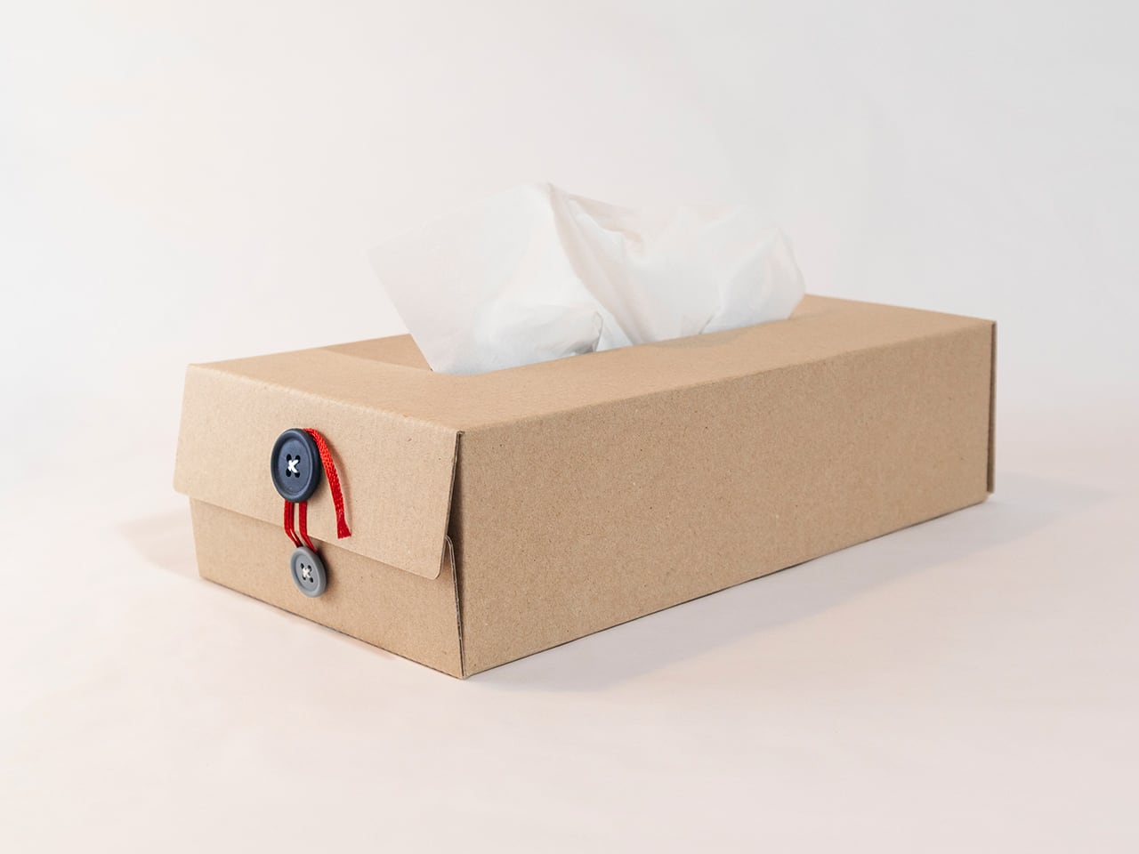 Button Tissue Box
