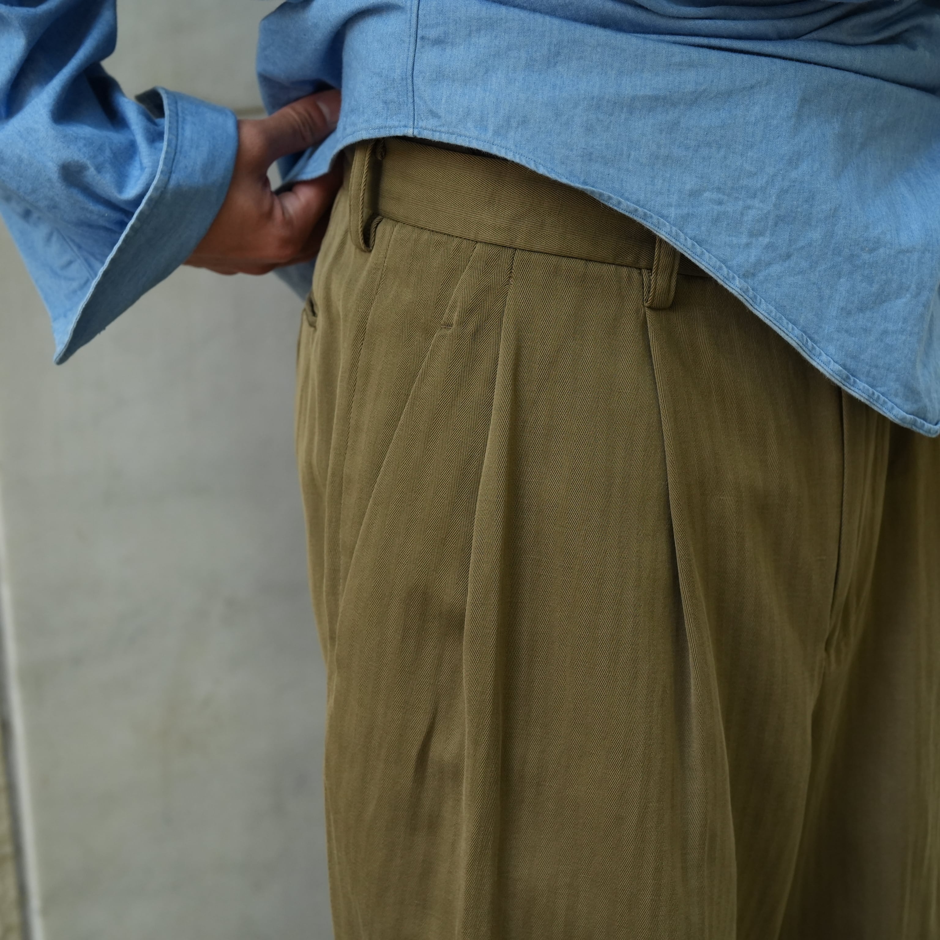maatee&sons ドゥルン チノ 2 カーキ MAATEE&SONS for khaki 