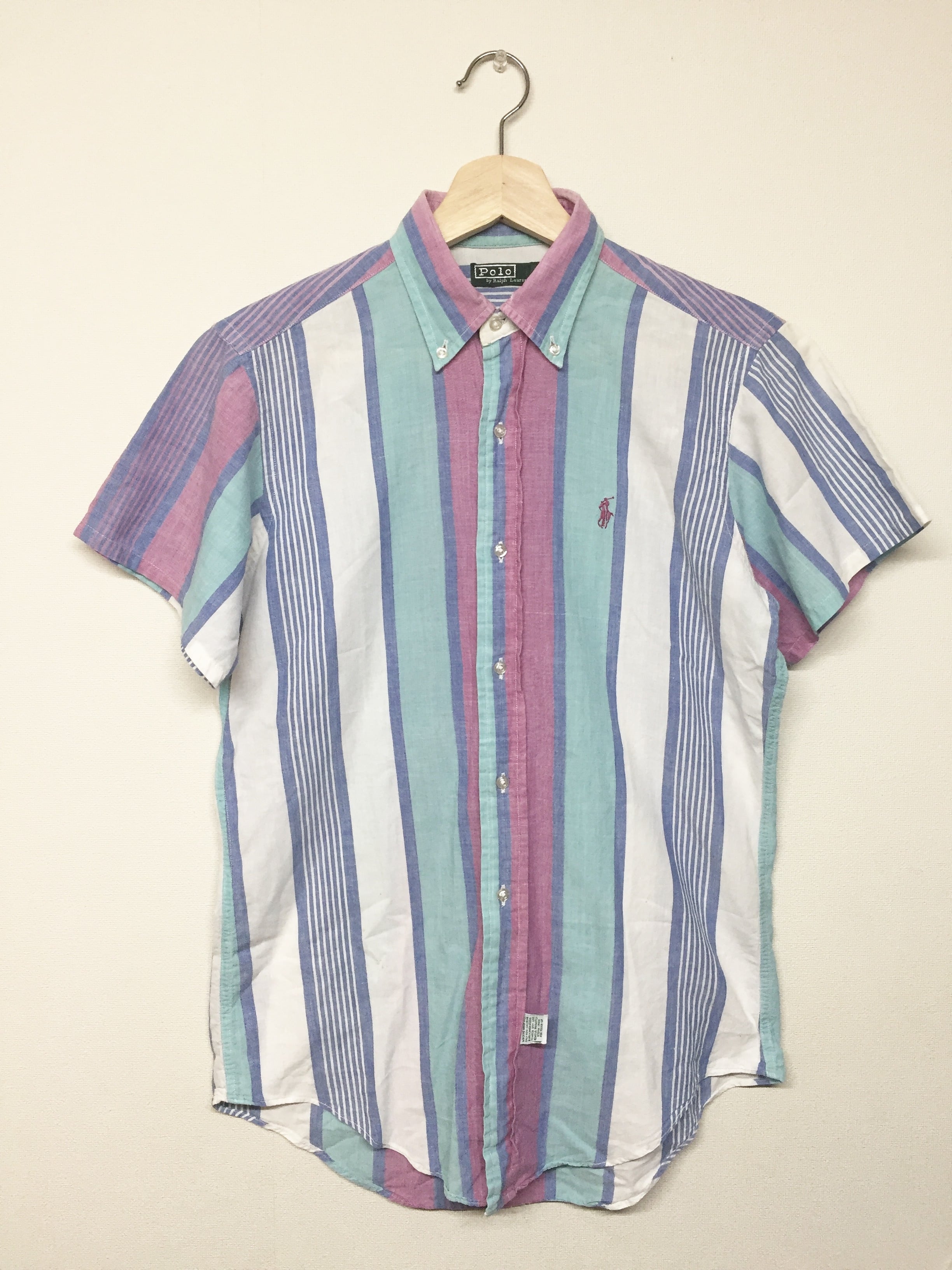 Polo by Ralph Lauren ボタンダウンシャツ 半袖 マルチストライプ