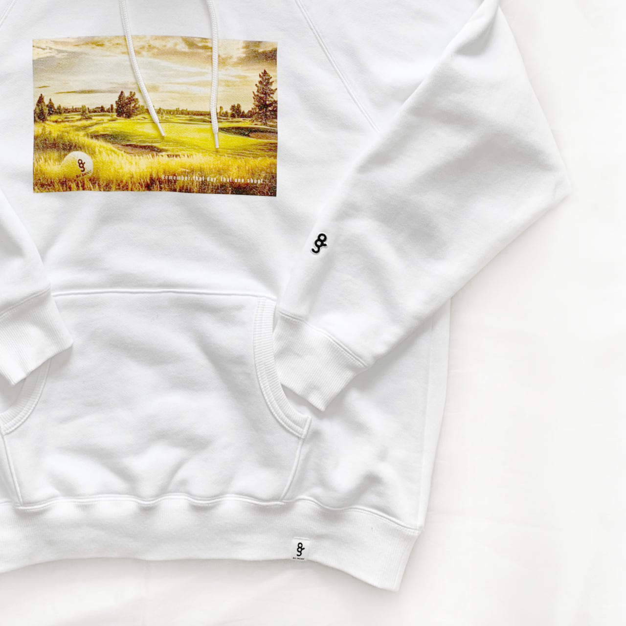 GRAPHIC PRINT SWEAT HOODIE -WHITE- | 8G SHOOT WEBSTORE