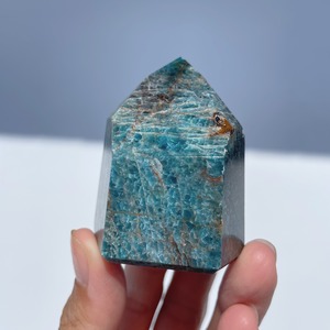 ブルーアパタイト タワー型12◇Blue apatite ◇ 天然石・鉱物・パワーストーン