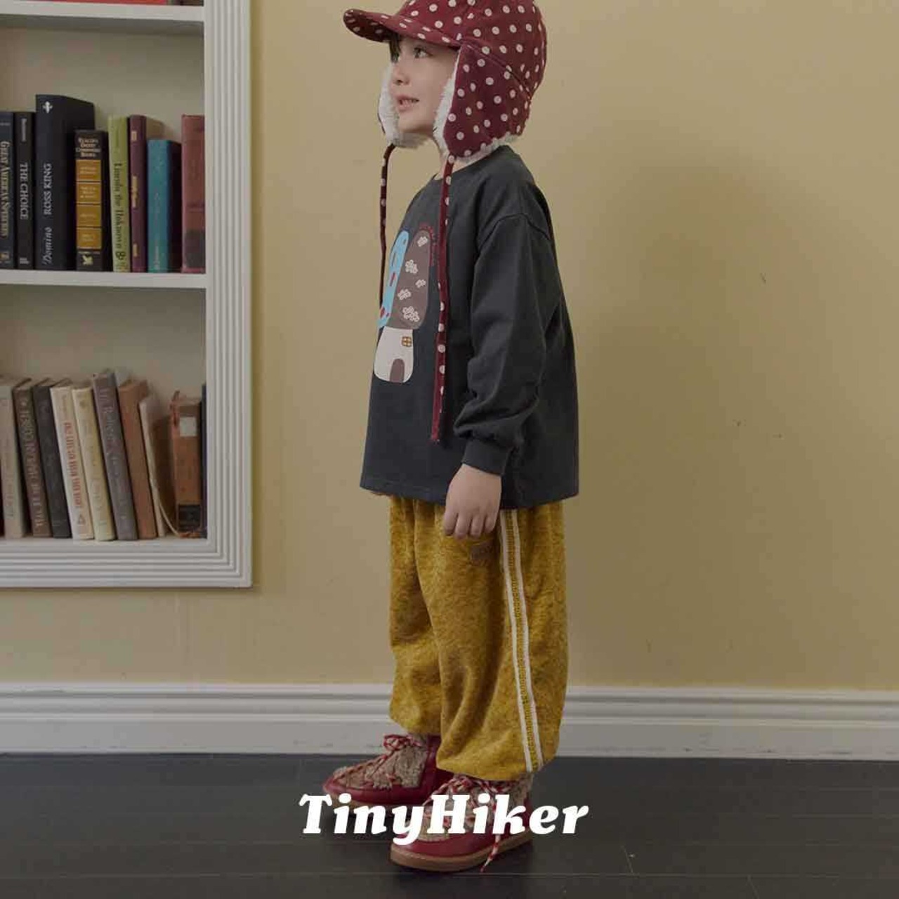 〖取寄〗韓国子供服 / 26winter / TinyHiker / シルキーテープジョガーパンツ / キッズ *XS~XL*