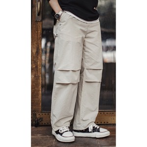 プリーツパラシュートカジュアルパンツ 225074