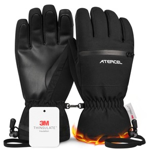 【新着特価】[ATERCEL] スキーグローブ スノボ グローブ【3Mシンサレート2倍保温】 スノボ 手袋 防寒手袋 タッチパネル対応 撥水加工 滑り止め 紛失防止 防風 保温 厚手 通気性 耐久性 スキー 登山 雪遊び 除雪作業 メンズ レディース兼用