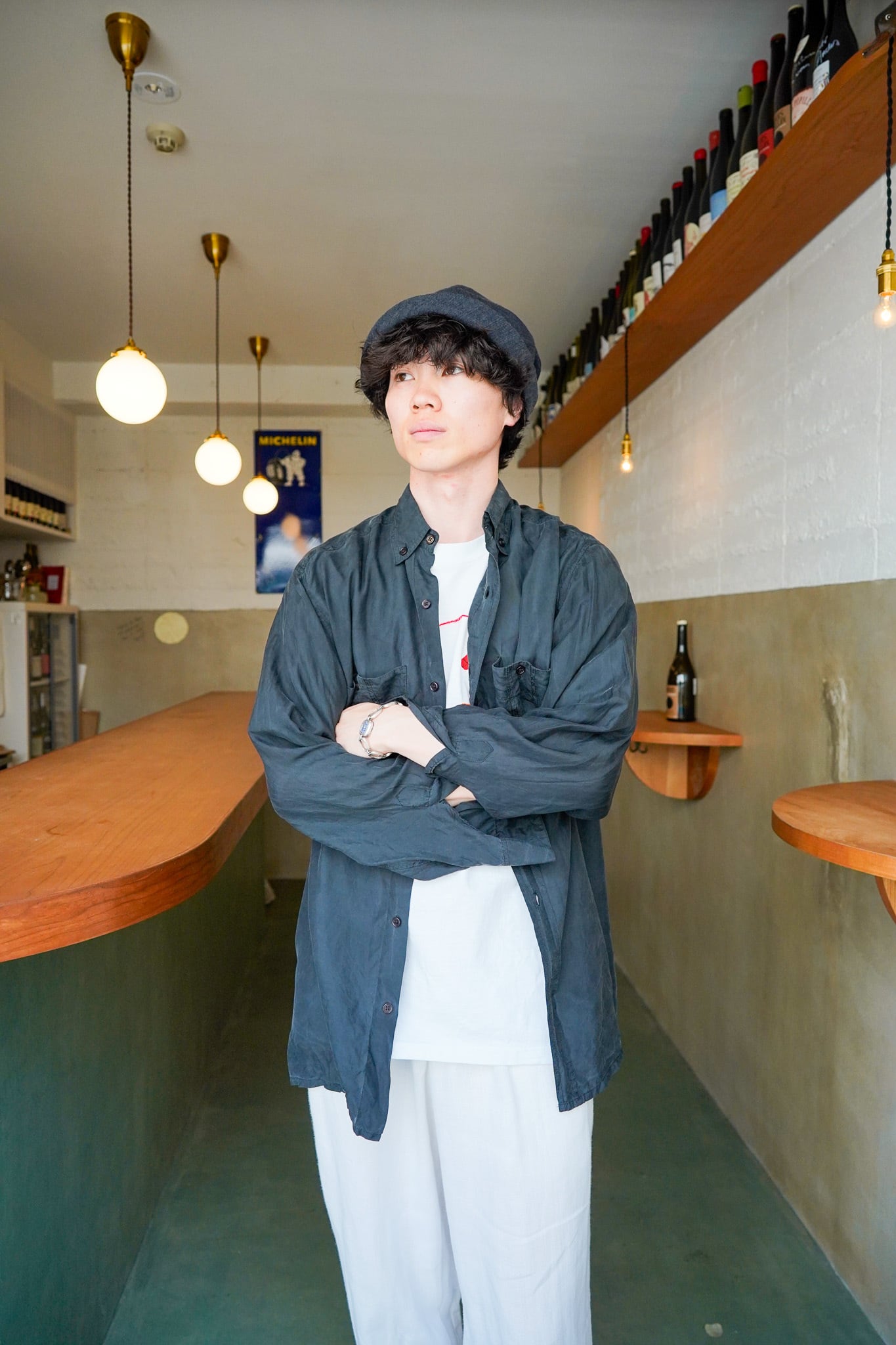 【1980-90s】"Europe Vintage" Long Sleeve Silk Leisure Shirts / 6-71