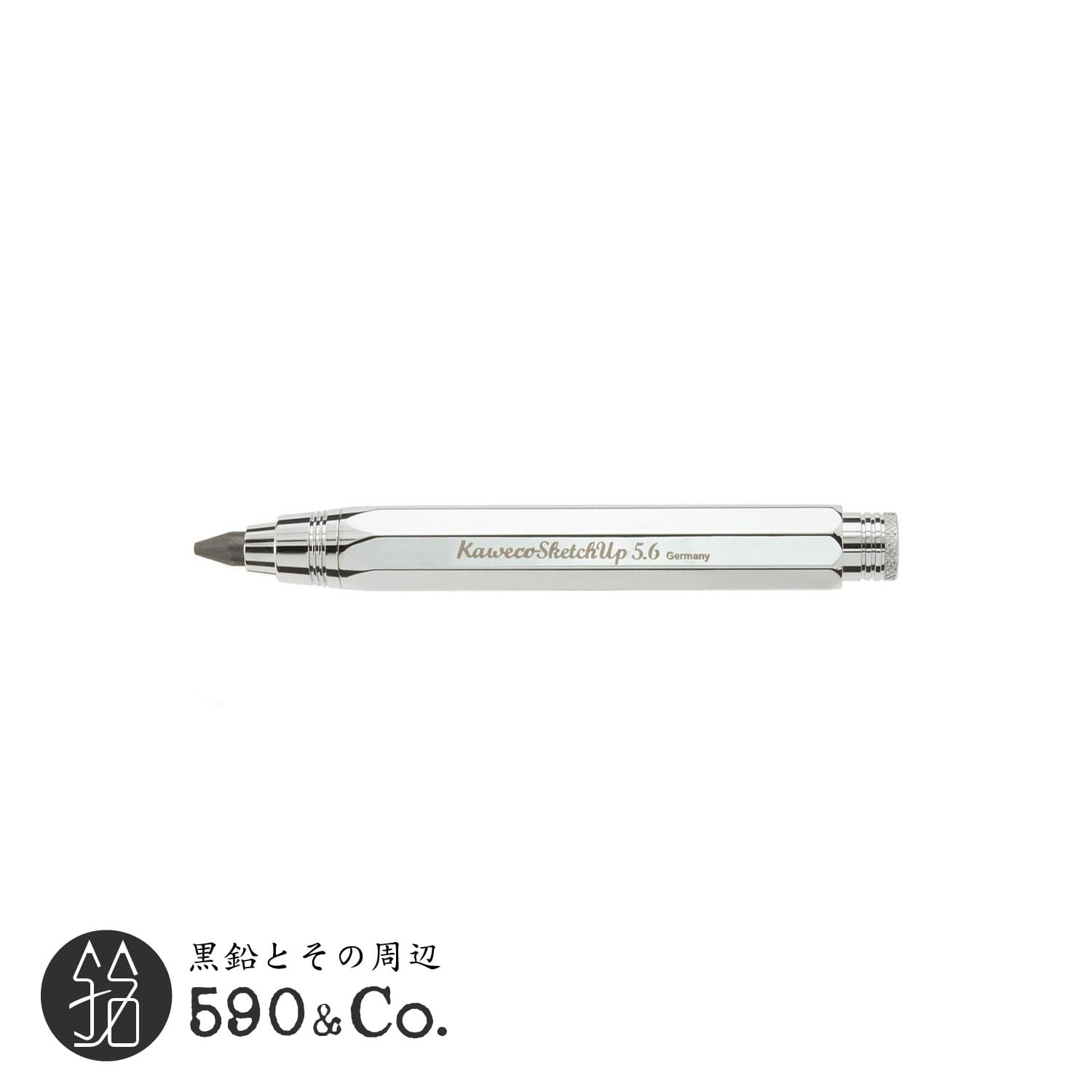 KAWECO/カヴェコ】スケッチアップ・クラッチペンシル5.6mm芯ホルダー(シャイニークローム) 590Co.
