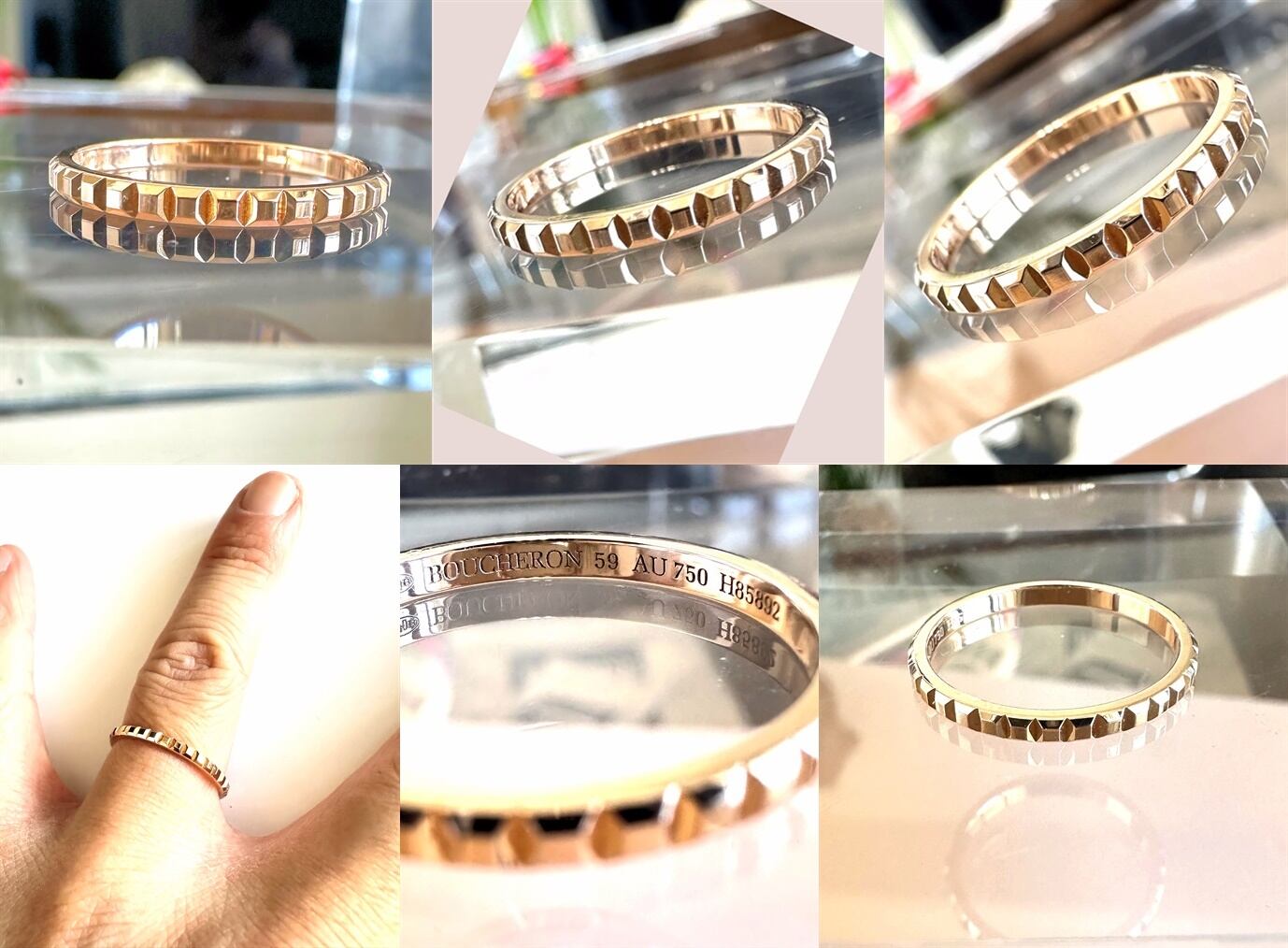 BOUCHERON ブシュロン 現行 キャトル クル ド パリ リング スモール