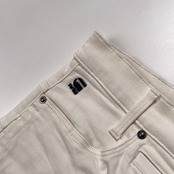 G-STAR RAW ジースターロウ D-STAQ 3D SLIM ストレッチ ホワイト スキニー パンツ 立体裁断 サイズ 28