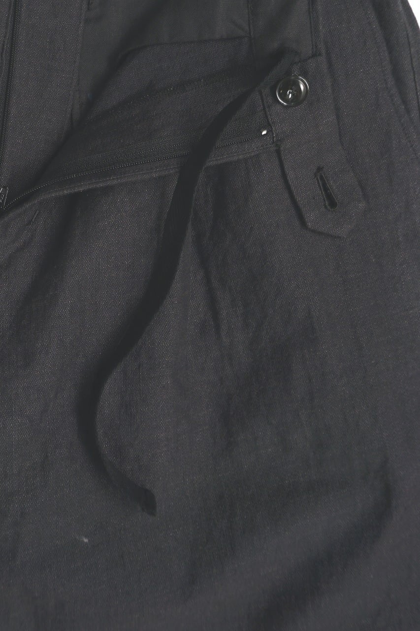 Linen Cotton Herringbone Trousers